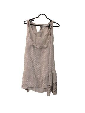 Talia Benson Women Italy Polkadot Crochet Layered 2 pc Sleeveless Dress Small